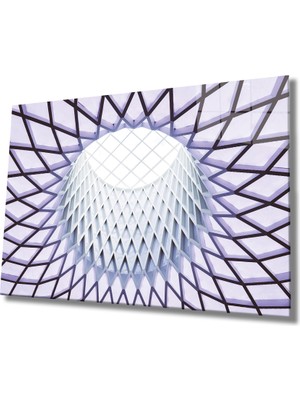 Miraax Geometrik Mimari Cam Tablo