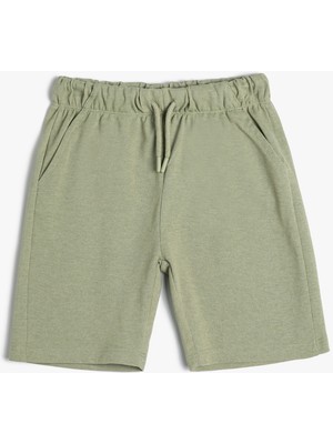 Koton Basic Şort Beli Bağlamalı Cepli