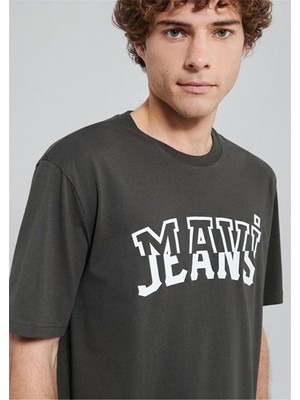 Mavi M0612008-70090 Koyu Gri Erkek Loose Mavi Jeans T-Shirt