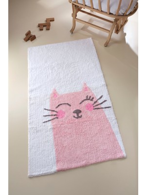 İrya Kitty Banyo Paspası Pembe 80x150