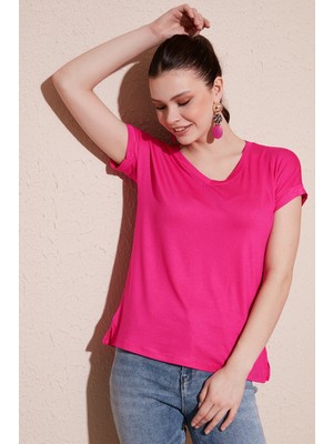 Lela V Yaka Rahat Kesim Bluz Bayan Bluz 5862000