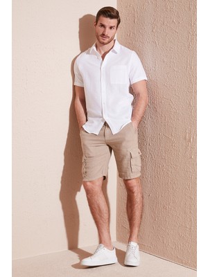 Buratti Pamuklu Regular Fit Kısa Kollu Gömlek Erkek Gömlek CF24S128230