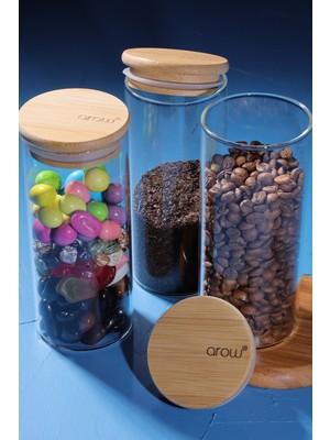 Arow Betsy Bambu Kapaklı Kavanoz 300 ml TR-3981