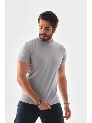 Adrıan Gri  T-Shirt