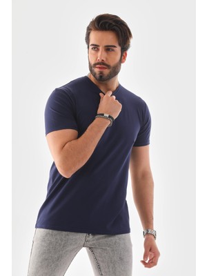 Adrıan Lacivert  T-Shirt