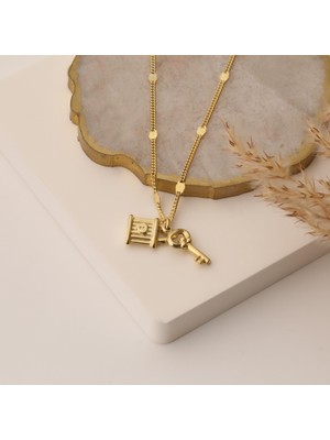 Nox Jewelry 925 Ayar Gümüş Anahtarlı Kilit Kolye