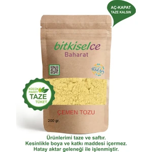 Premium Kalite Çemen Tozu - Doğadan Sofraya  200 gr.