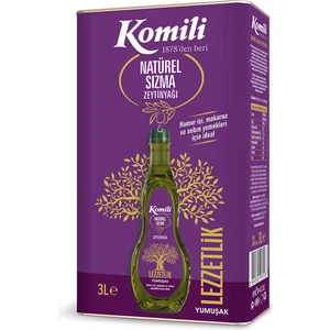 Lezzetlik Yumuşak Natürel Sızma Zeytinyağı 3 lt