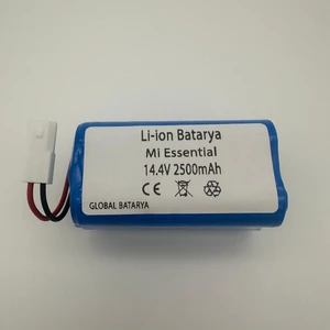 Global Batarya Xiaomi Mi Vacuum Mop 2in1 Essential Akıllı Robot Süpürge Bataryası Model: Mjstg1 14.4V 2500MAH Pil