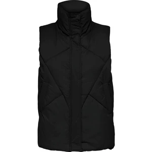 only kadın palma puffer waistcoat cc otw 15260039 BLACK