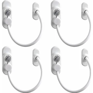 Çelik Halatlı Kilit Pvc Pencere Emniyet Çocuk Güvenlik Kilidi (4ADET)