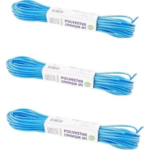 3 Adet Polyester Çamaşır Ipi 10MT