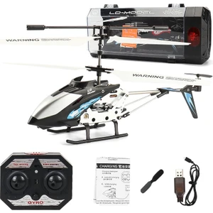 Düşmeye Dayanıklı 3,5 Kanallı Alaşım Uzaktan Kumandalı Helikopter, Hafif USB Şarjlı Çocuk Oyuncağı Uzaktan Kumandalı Uçak (Yurt Dışından)