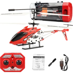 Düşmeye Dayanıklı 3,5 Kanallı Alaşım Uzaktan Kumandalı Helikopter, Hafif USB Şarjlı Çocuk Oyuncağı Uzaktan Kumandalı Uçak (Yurt Dışından)