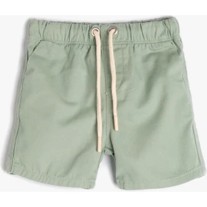 Basic Şort Beli Bağlamalı Pamuklu