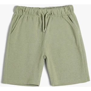 Basic Şort Beli Bağlamalı Cepli