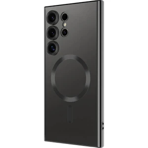 Samsung Galaxy S24 Ultra Kılıf Kenarları Renkli ve Magsafe Halkalı Şık Auraq Premium Silikon Şeffaf