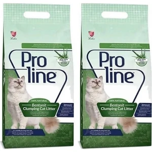 Pro Line süper Topaklanan Ince Taneli Aloe Vera Kokulu Bentonit Kedi Kumu 5l 2*adet