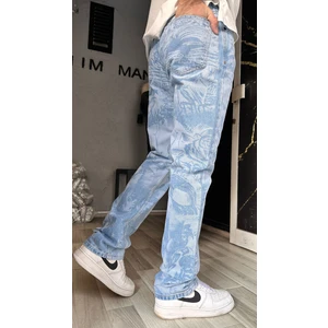 Kaizer Denim Mixxed Patern Baggy Jeans