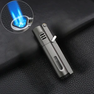 Güneş Outdoor Aomai Jet Alev Kilitli ve Özel Kutulu 3 Torch Rüzgar Geçirmez Çakmak