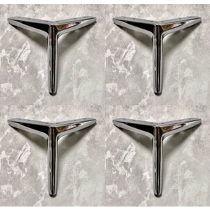 Sözer Orman Rezene 15 cm Krom Metal Mobilya, Dolap, Koltuk, Tv Ünitesi Ayakları - 4 Adet