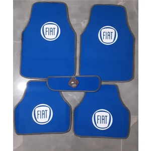 Gökas Auto Fiat Albea Fiat Logolu Mavi Halı Paspas Çift Katlı