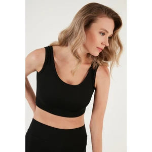 Fitilli Örme Dar Kesim Sporcu Super Crop Atlet Bayan Atlet 5865555