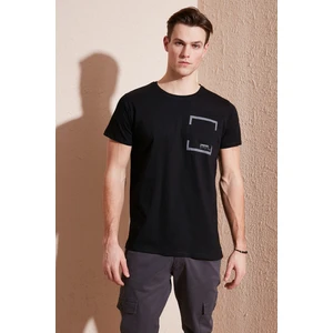 Bisiklet Yaka  Pamuklu Slim Fit T Shirt Erkek T Shirt 541REWORK