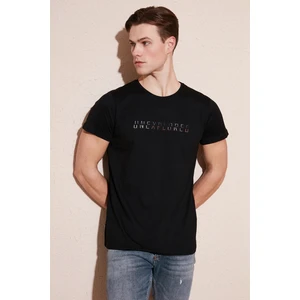 Bisiklet Yaka % 100 Pamuklu Slim Fit T Shirt Erkek T Shirt 541UNEXPLORED24