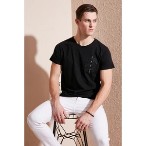 Bisiklet Yaka % 100 Pamuk Slim Fit T Shirt Erkek T Shirt 541QUINT