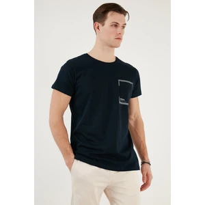 Bisiklet Yaka % 100 Pamuklu Slim Fit T Shirt Erkek T Shirt 541REWORK