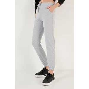 Pamuklu Beli ve Paçası Lastikli Basic Jogger Eşofman Altı Bayan Eşofman Altı 5864171