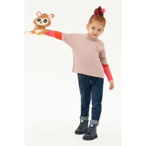 U.S. Polo Assn. Kız Çocuk Pudra Kazak /Triko 50276992-VR042