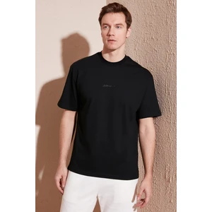 Pamuklu Relaxed Fit Sıfır Yaka T Shirt Erkek T Shirt 5902702
