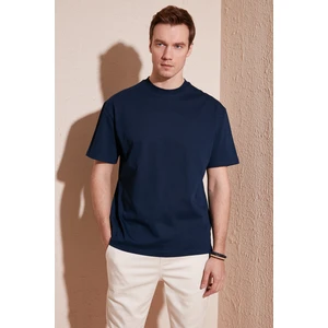 Pamuklu Relaxed Fit Sıfır Yaka T Shirt Erkek T Shirt 5905446