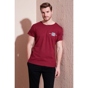 Bisiklet Yaka % 100 Pamuk Slim Fit T Shirt Erkek T Shirt 541THERE
