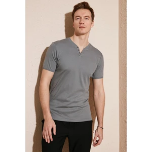 % 100 Pamuklu V Yaka Slim Fit T Shirt Erkek T Shirt 5902122