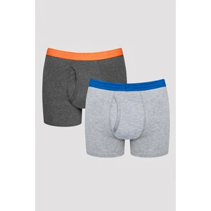 Erkek Orange Tape Çok Renkli 2li Boxer
