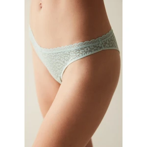 Easy Lace V Kesim Mint Yeşili Brazilian Külot