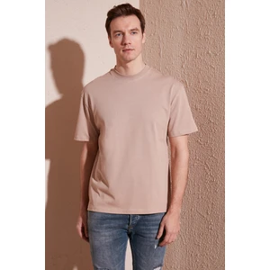 Pamuklu Relaxed Fit Sıfır Yaka T Shirt Erkek T Shirt 5905446