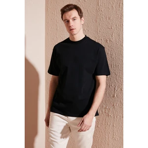 Pamuklu Relaxed Fit Sıfır Yaka T Shirt Erkek T Shirt 5905446