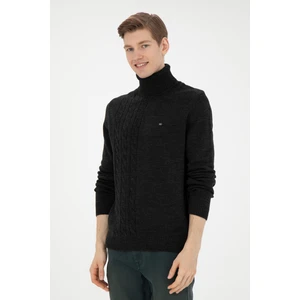 U.S. Polo Assn. Erkek Antrasit Melanj Kazak /Triko 50270982-VR081