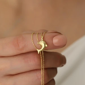 Nox Jewelry 925 Ayar Gümüş Yunus Balığı Kolye