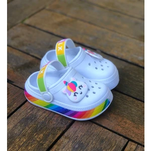 Kız Çocuk Crocks Kaydırmaz Taban Sandalet - Terlik , Kreş ve Anaokulu Için Uygun ,deniz Havuz Terliği