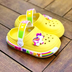 Kız Çocuk Crocks Kaydırmaz Taban Sandalet - Terlik , Kreş ve Anaokulu Için Uygun ,deniz Havuz Terliği