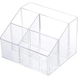 Masa Için Şeffaf Kalem Düzenleyici, Marker Için Plastik Ofis Malzemesi Saklama ve Aksesuar Kutusu, Kırtasiye, Kalemlik B (Yurt Dışından)