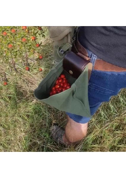 Yeşil Stil Siyah Kahverengi Yeşil Haki Deri Mumlu Kanvas Kese Bahçe Aletleri Çanta Tote Bahçe Aletleri Çanta Su Geçirmez Kanvas Haddeleme Çanta (Yurt Dışından) fırsatları
