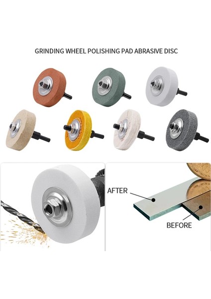Beyaz D76MM Tarzı 75MM Mini Matkap Taşlama Parlatıcı Tekerlek Parlatma Pedi Aksesuarları Tezgah Öğütücü Döner Taşlama Için Aşındırıcı Disk (Yurt Dışından) fiyatları