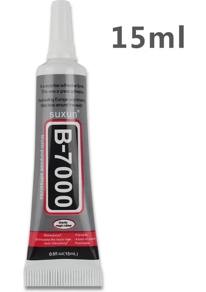 Beyaz 15ML 10PCS Tarzı Süper Siyah Sıvı Tutkal Epoksi Reçine Mastik Mukavemetli Yapıştırıcı Sabit Cep Telefonu El Sanatları Için B7000 Tutkal Tamir Araçları (Yurt Dışından)