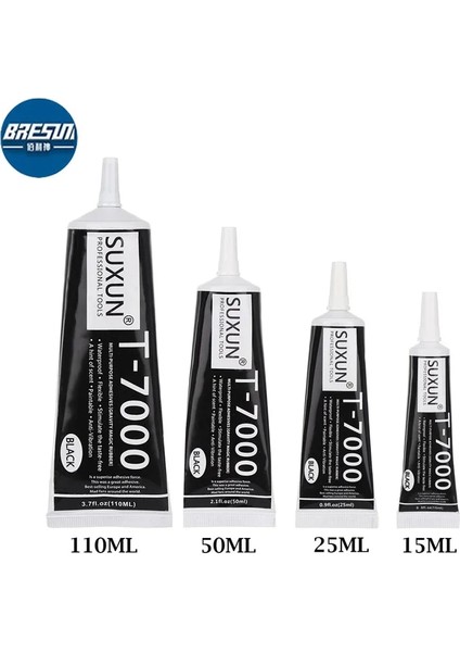 Beyaz 15ML 10PCS Tarzı Süper Siyah Sıvı Tutkal Epoksi Reçine Mastik Mukavemetli Yapıştırıcı Sabit Cep Telefonu El Sanatları Için B7000 Tutkal Tamir Araçları (Yurt Dışından)